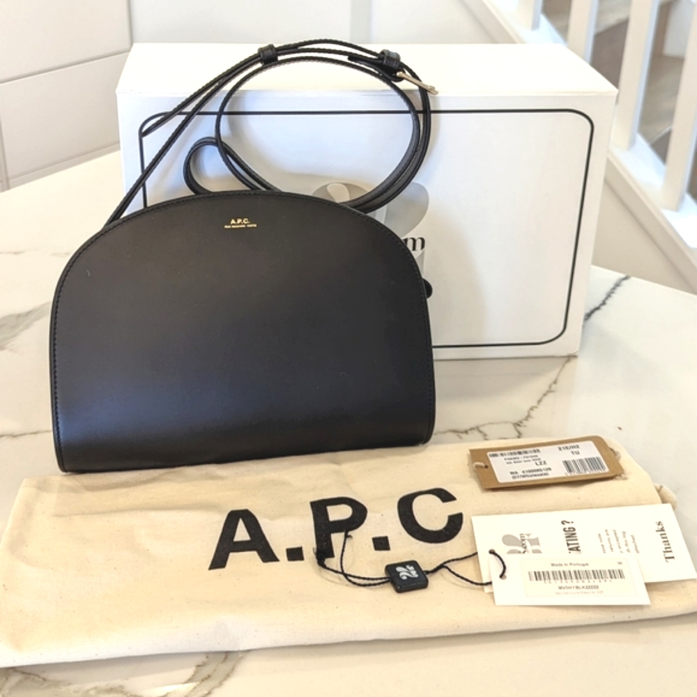 *SOLD* A.P.C. Black Demi-Lune Bag